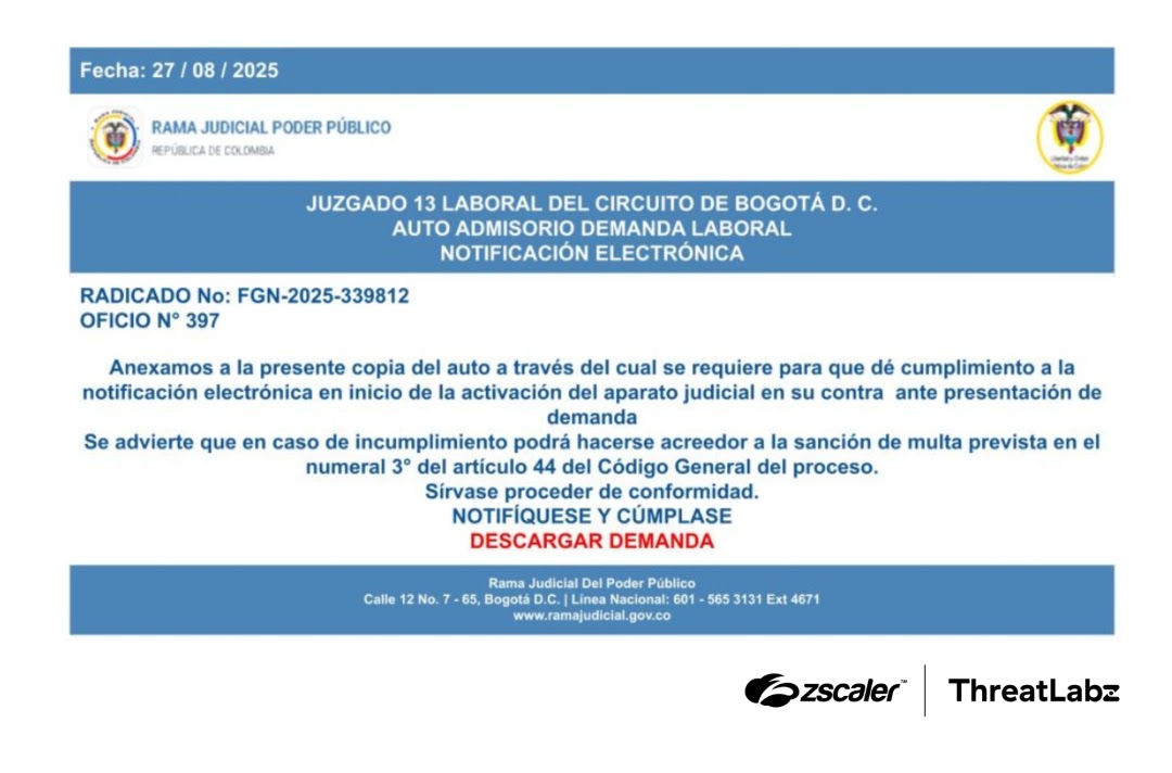 Το συνημμένο SVG που περιλαμβάνεται στο email ηλεκτρονικού ψαρέματος του BlindEagle (Πηγή - Zscaler)